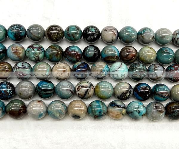 CCS959 15 inches 12mm round natural chrysocolla beads wholesale