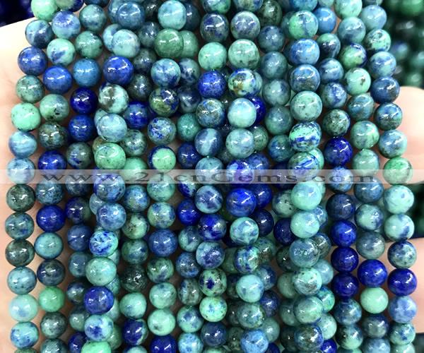 CCS960 15 inches 4mm round chrysocolla beads wholesale