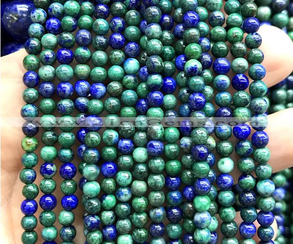 CCS965 15 inches 4mm round chrysocolla gemstone beads