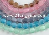 CCT04 10mm different color coin shape cats eye beads Wholesale