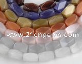 CCT07 14 inches 9*16mm faceted brick cats eye beads Wholesale