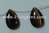 CCT1033 Top-drilled 14*22mm flat teardrop cats eye beads wholesale