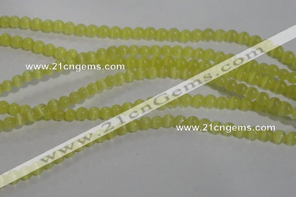 CCT1206 15 inches 4mm round cats eye beads wholesale