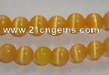 CCT1211 15 inches 4mm round cats eye beads wholesale