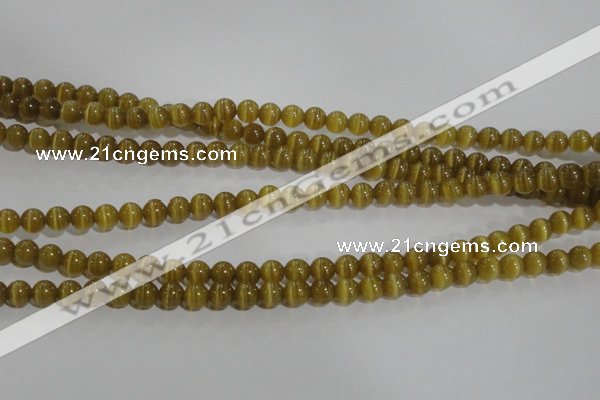 CCT1212 15 inches 4mm round cats eye beads wholesale