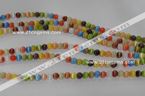 CCT1213 15 inches 4mm round cats eye beads wholesale