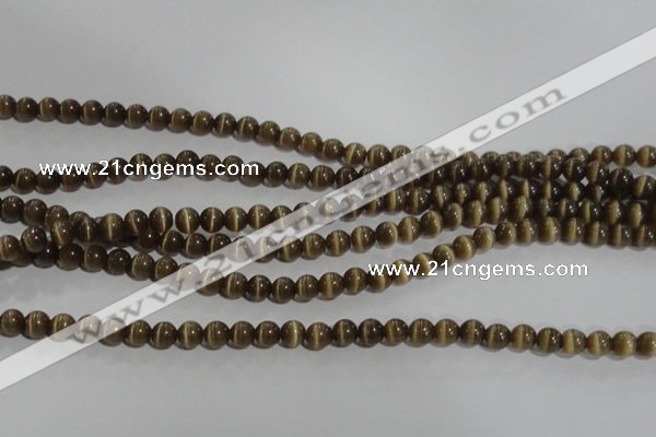 CCT1215 15 inches 4mm round cats eye beads wholesale