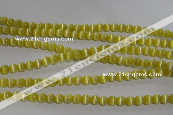 CCT1273 15 inches 5mm round cats eye beads wholesale