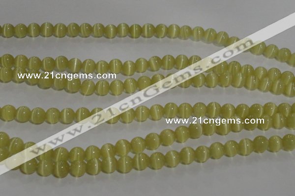 CCT1276 15 inches 5mm round cats eye beads wholesale