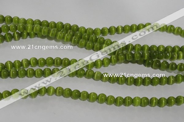 CCT1281 15 inches 5mm round cats eye beads wholesale