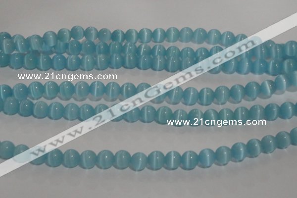 CCT1286 15 inches 5mm round cats eye beads wholesale