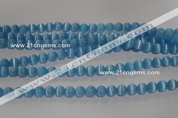 CCT1299 15 inches 5.5mm round cats eye beads wholesale