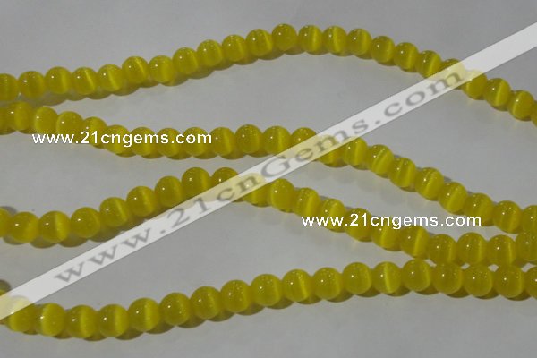 CCT1325 15 inches 6mm round cats eye beads wholesale