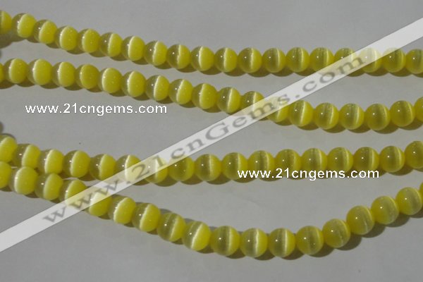 CCT1327 15 inches 6mm round cats eye beads wholesale