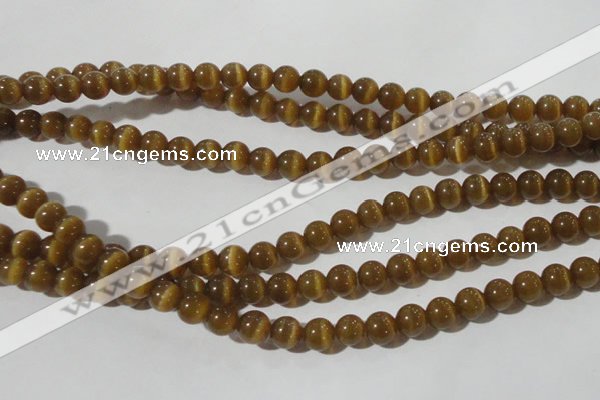 CCT1332 15 inches 6mm round cats eye beads wholesale