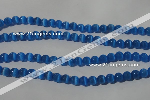 CCT1353 15 inches 6mm round cats eye beads wholesale