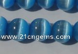 CCT1389 15 inches 7mm round cats eye beads wholesale