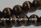 CCT1394 15 inches 7mm round cats eye beads wholesale