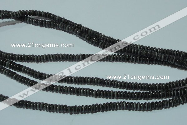 CCT223 15 inches 2*4mm rondelle cats eye beads wholesale