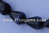 CCT23 14 inches 10*14mm teardrop black cats eye beads wholesale