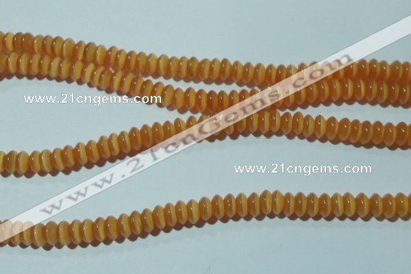 CCT236 15 inches 3*6mm rondelle cats eye beads wholesale