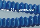 CCT240 15 inches 3*6mm rondelle cats eye beads wholesale