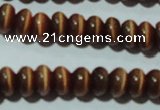 CCT248 15 inches 3*6mm rondelle cats eye beads wholesale