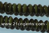 CCT249 15 inches 3*6mm rondelle cats eye beads wholesale