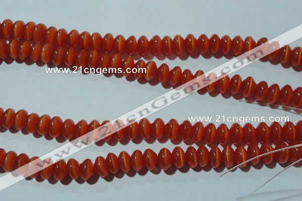 CCT275 15 inches 5*8mm rondelle cats eye beads wholesale