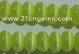 CCT276 15 inches 5*8mm rondelle cats eye beads wholesale