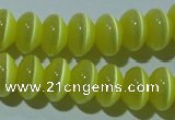 CCT277 15 inches 5*8mm rondelle cats eye beads wholesale