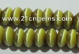 CCT278 15 inches 5*8mm rondelle cats eye beads wholesale