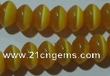 CCT279 15 inches 5*8mm rondelle cats eye beads wholesale