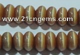 CCT280 15 inches 5*8mm rondelle cats eye beads wholesale