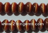 CCT282 15 inches 5*8mm rondelle cats eye beads wholesale