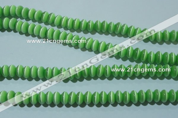 CCT289 15 inches 5*8mm rondelle cats eye beads wholesale