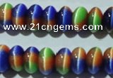 CCT291 15 inches 5*8mm rondelle cats eye beads wholesale