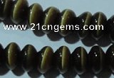 CCT293 15 inches 5*8mm rondelle cats eye beads wholesale