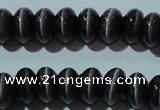 CCT297 15 inches 5*8mm rondelle cats eye beads wholesale