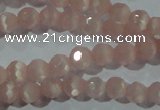 CCT304 15 inches 4mm faceted round cats eye beads wholesale