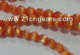 CCT309 15 inches 4mm faceted round cats eye beads wholesale