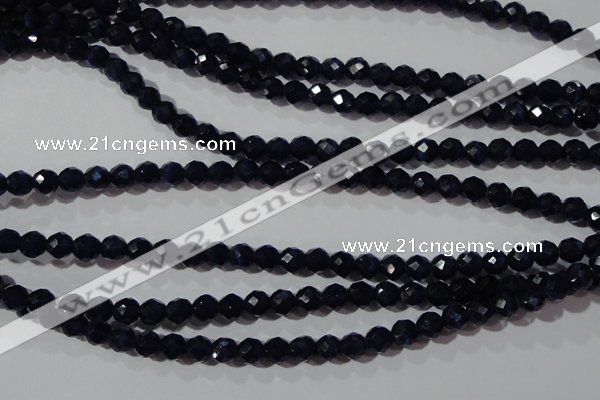 CCT348 15 inches 5mm faceted round cats eye beads wholesale