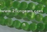 CCT360 15 inches 6mm faceted round cats eye beads wholesale