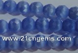 CCT363 15 inches 6mm faceted round cats eye beads wholesale