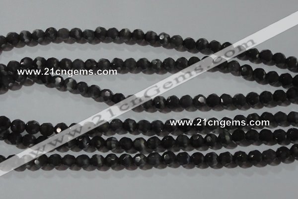 CCT369 15 inches 6mm faceted round cats eye beads wholesale