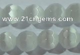 CCT371 15 inches 8mm faceted round cats eye beads wholesale