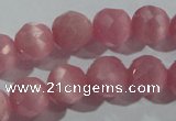 CCT372 15 inches 8mm faceted round cats eye beads wholesale