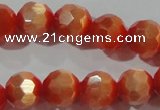 CCT373 15 inches 8mm faceted round cats eye beads wholesale