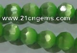 CCT379 15 inches 8mm faceted round cats eye beads wholesale