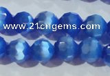 CCT383 15 inches 8mm faceted round cats eye beads wholesale